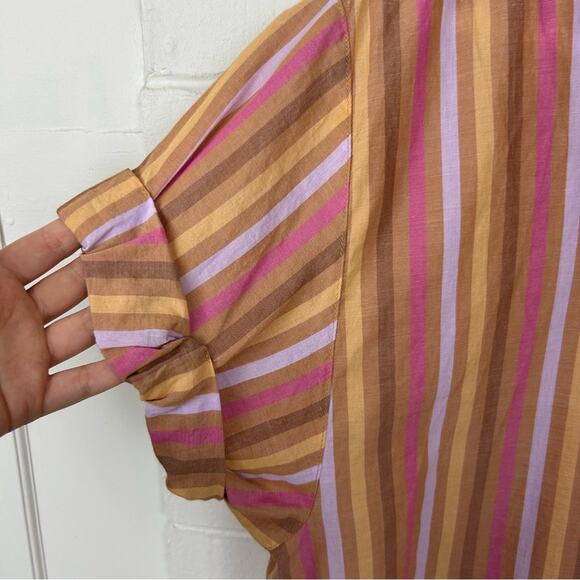 Xirena Oversized Striped Channing Button Down Shirt in Tuleries Size S - Picture 6 of 11